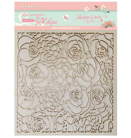 Stamperia Decorative chips 14x14cm. Texture of roses