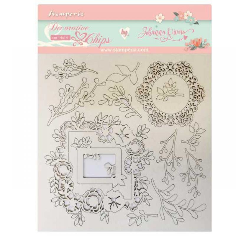 Stamperia Decorative chips 14x14cm. Frames