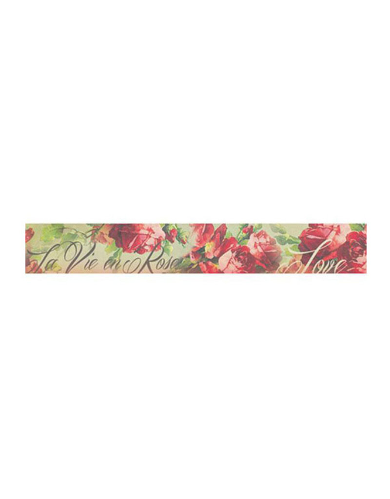 Stamperia Deco tape cm. 3x5m - Red roses