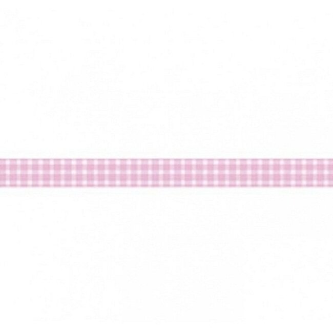 Stamperia Deco tape cm. 2x10m - Pink and white check