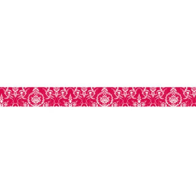 Stamperia Deco tape cm. 2x10m - White lace on red