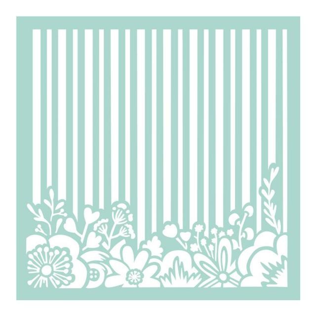 Stamperia Thick stencil 18x18 cm Wallpaper