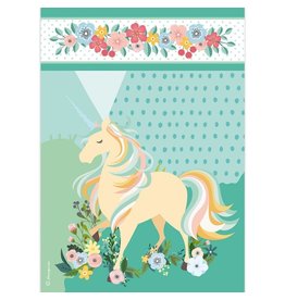 Stamperia A4 Rice paper packed Unicorn