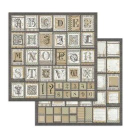 Stamperia Scrapbooking paper double face Alphabet