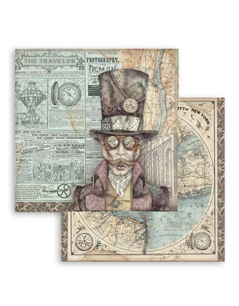 Stamperia Scrapbooking paper double face Sir Vagabond