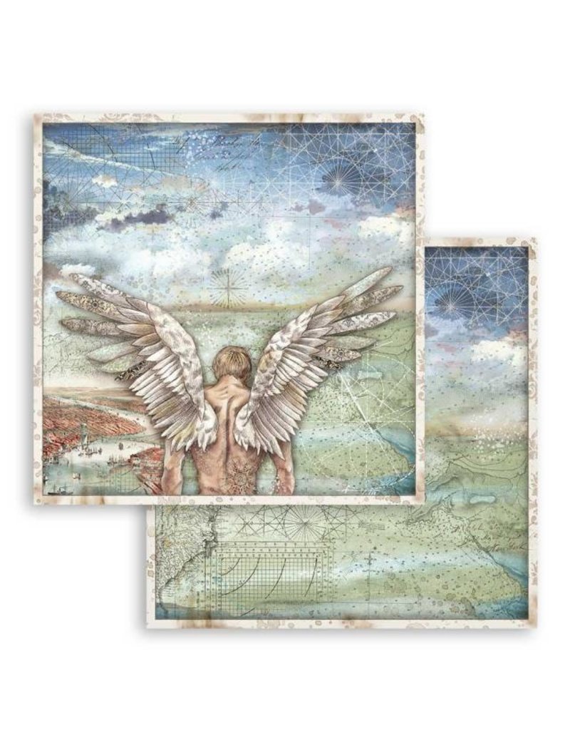 Stamperia Scrapbooking paper double face Sir Vagabond wings