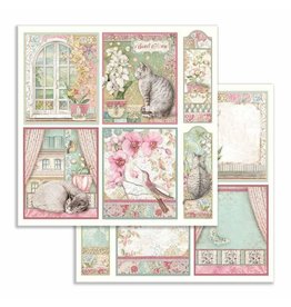 Stamperia Scrapbooking paper double face Orchid cards