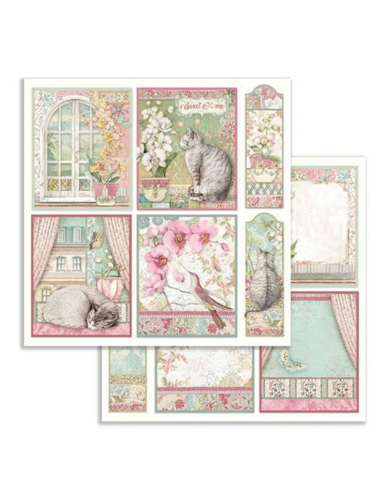 Stamperia Scrapbooking paper double face Orchid cards