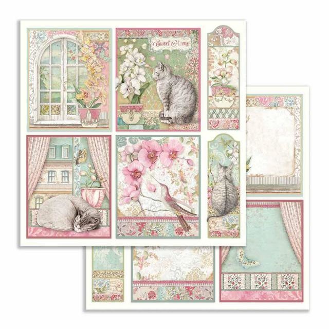 Stamperia Scrapbooking paper double face Orchid cards