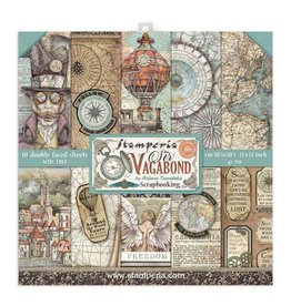 Stamperia Scrapbooking Pad 10 sheets 30,5x30,5 cm Sir Vagabond