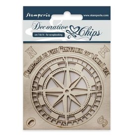 Stamperia Decorative chips cm 14x14 Compass