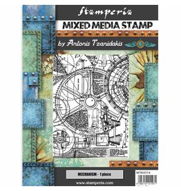 Stamperia Mixed Media Stamp cm 15x20 Sir Vagabond mechanism