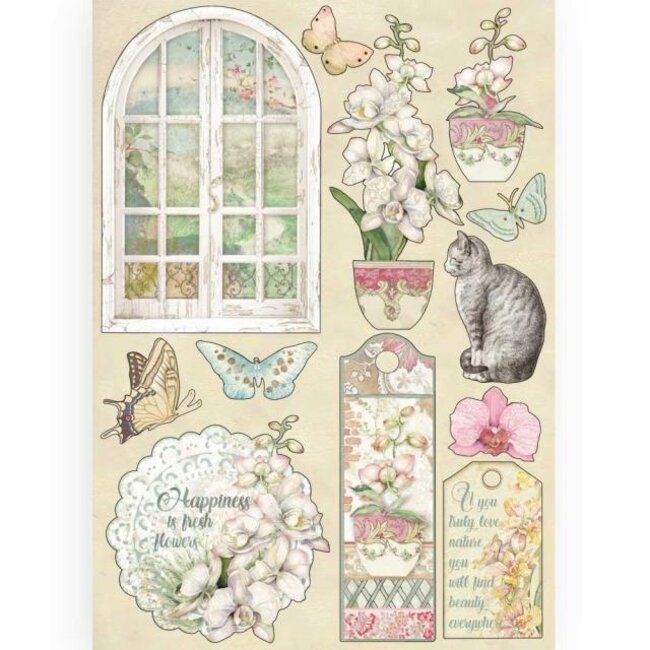 Stamperia Colored Wooden frame A5 - Window