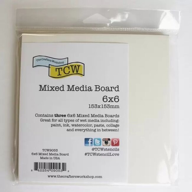 The Crafter's Workshop The Crafter's Workshop • Mixed media board 15,2x15,2cm