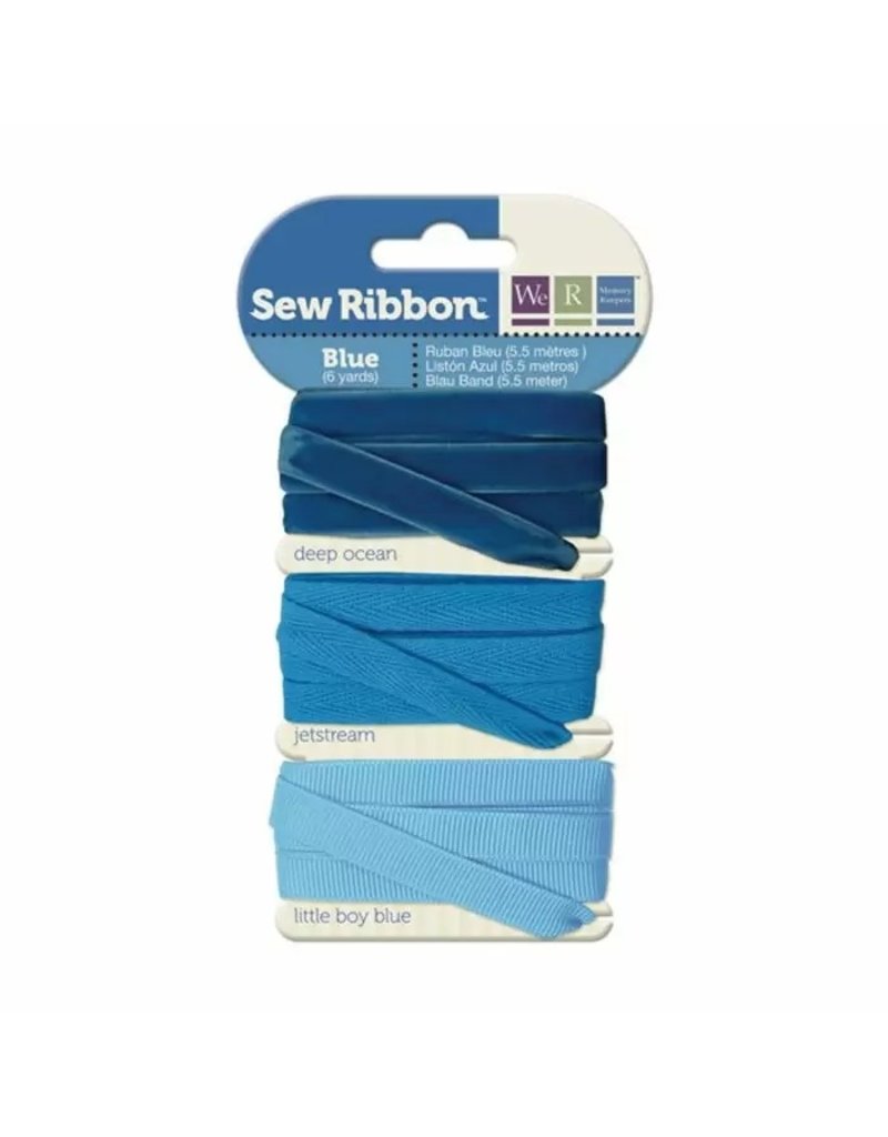 We R Memory Keepers We R Memory Keepers • Sew Ribbon ribbonset 5,5m Blue