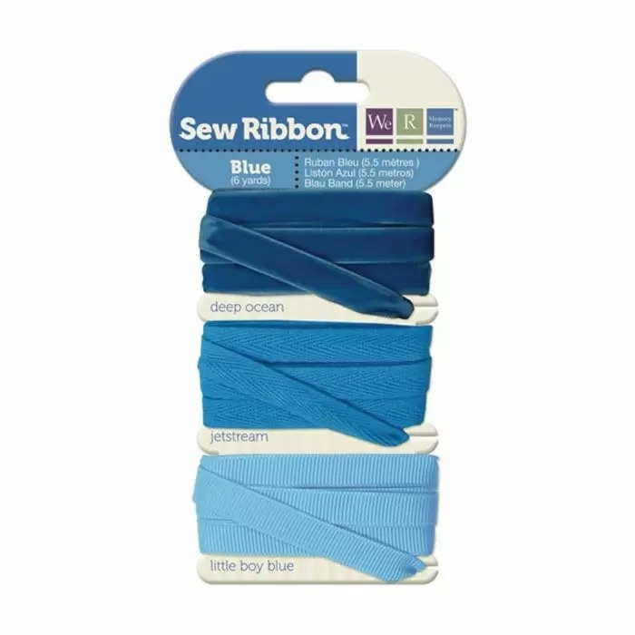 We R Memory Keepers We R Memory Keepers • Sew Ribbon ribbonset 5,5m Blue