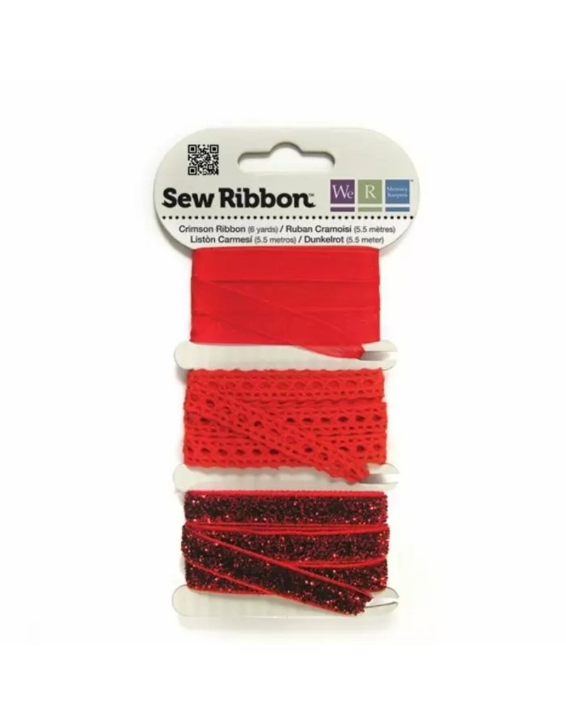 We R Memory Keepers We R Memory Keepers • Sew Ribbon ribbonset 5,5m Crimson