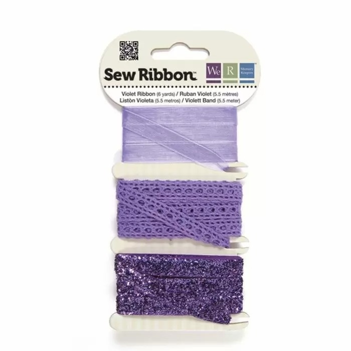 We R Memory Keepers We R Memory Keepers • Sew Ribbon ribbonset 5,5m Violet