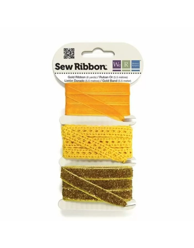 We R Memory Keepers We R Memory Keepers • Sew Ribbon ribbonset 5,5m Gold