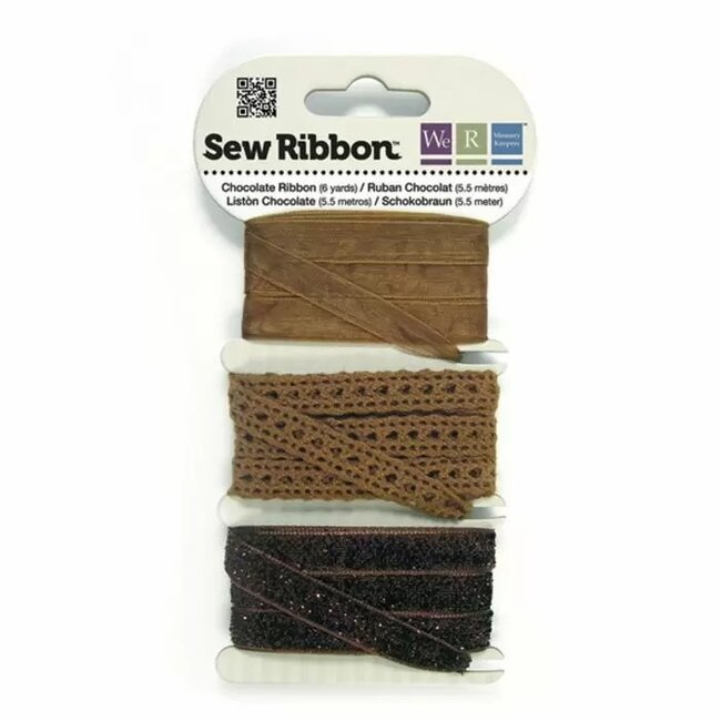 We R Memory Keepers We R Memory Keepers • Sew Ribbon ribbonset 5,5m Chocolate