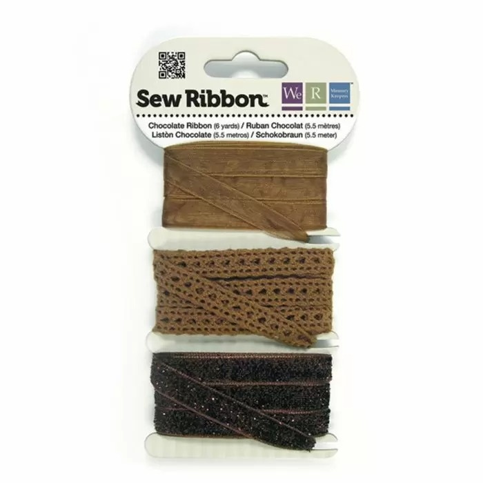We R Memory Keepers We R Memory Keepers • Sew Ribbon ribbonset 5,5m Chocolate