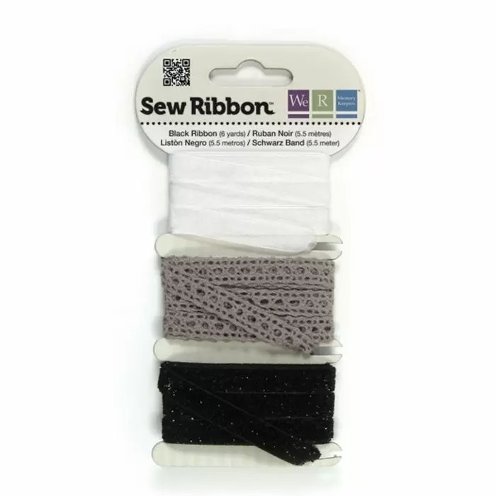 We R Memory Keepers We R Memory Keepers • Sew Ribbon ribbonset 5,5m Black