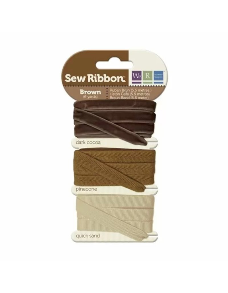 We R Memory Keepers We R Memory Keepers • Sew Ribbon ribbonset 5,5m Brown