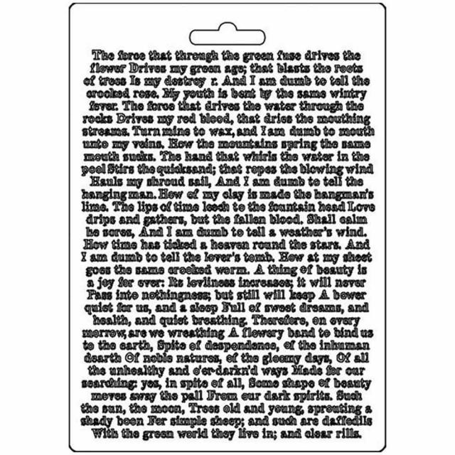 Stamperia Soft Mould A5 - Journal