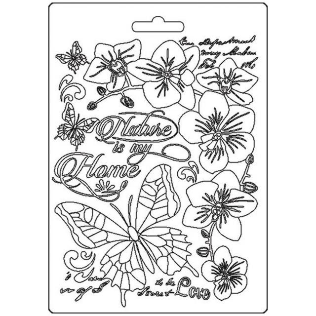 Stamperia Soft Mould A5 - Nature is my home