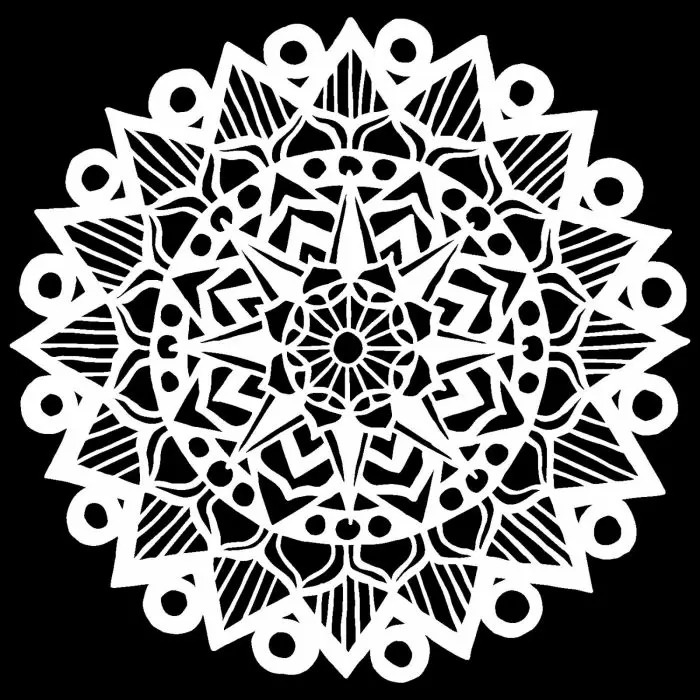 The Crafter's Workshop The Crafter's Workshop • Sjabloon Striped Mandala 15,2x15,2cm