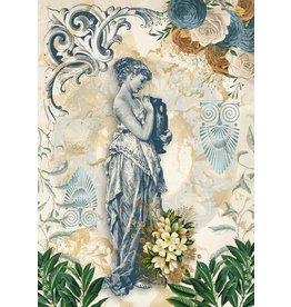 Decoupage Queen Grecian Goddess with Urns Rice Paper A3