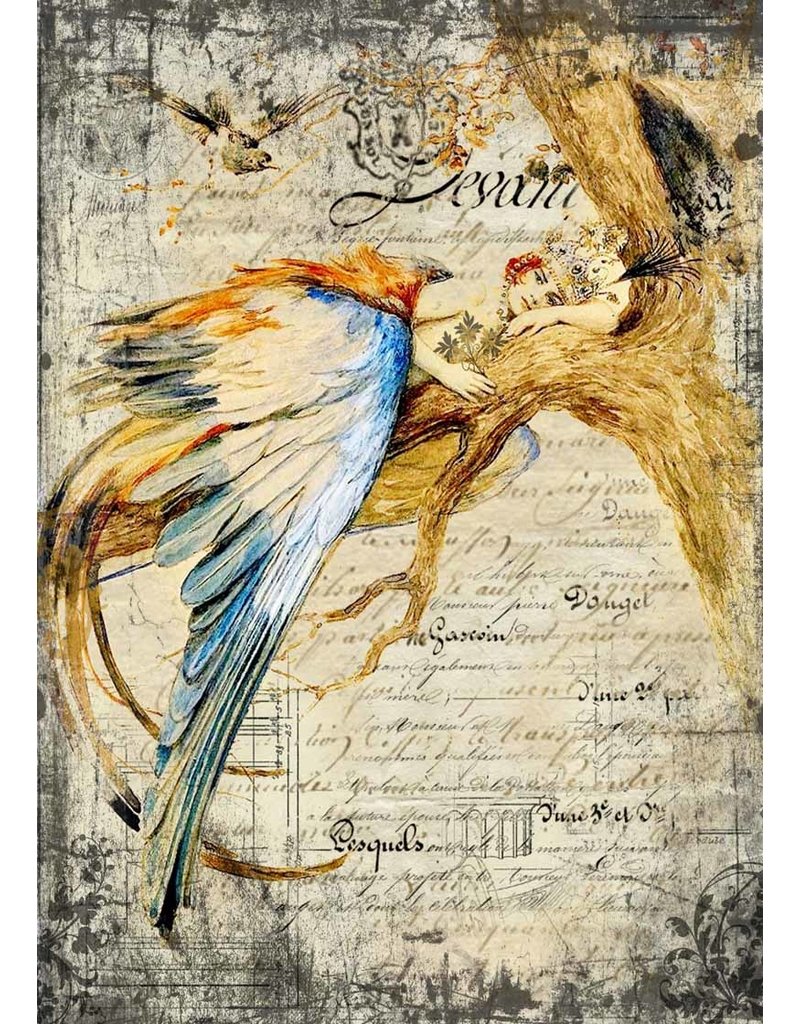 Decoupage Queen Bluebird Queen A3