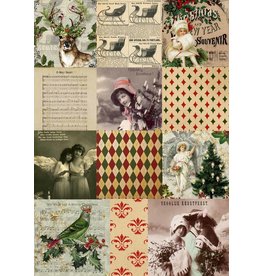 Decoupage Queen Christmas Squares A3