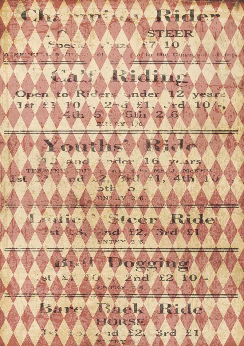 Decoupage Queen Horse Riding A3