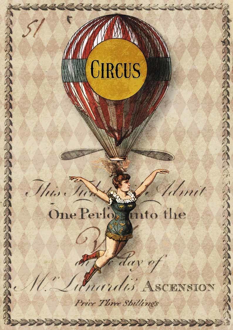 Decoupage Queen Flying Girl A3