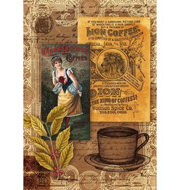 Decoupage Queen Morning Brew Coffee Collage Rice Paper A4