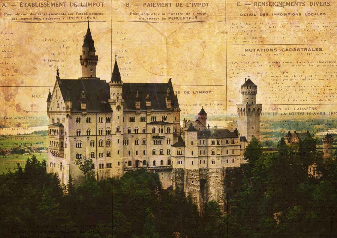 Decoupage Queen European Castle Rice Paper A4