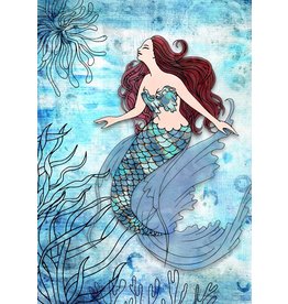 Decoupage Queen Deep Blue Mermaid A4