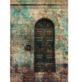 Decoupage Queen Antique Door with Scrollwork II A4