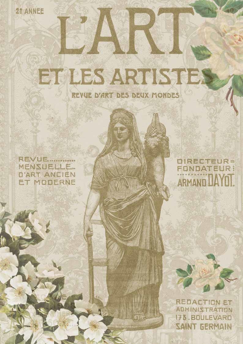 Decoupage Queen L'Art et Les Artiste Revue A4