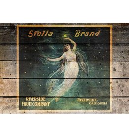 Decoupage Queen Stella Brand Antique Crate A4