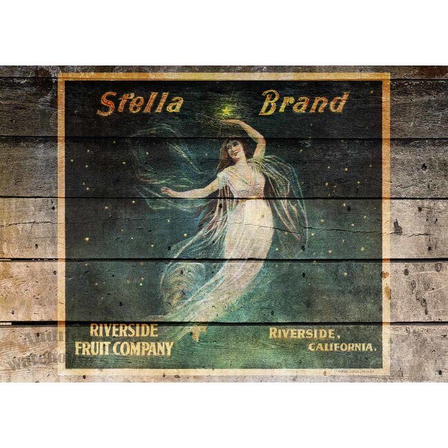 Decoupage Queen Stella Brand Antique Crate A4Stella Brand Antique Crate A4