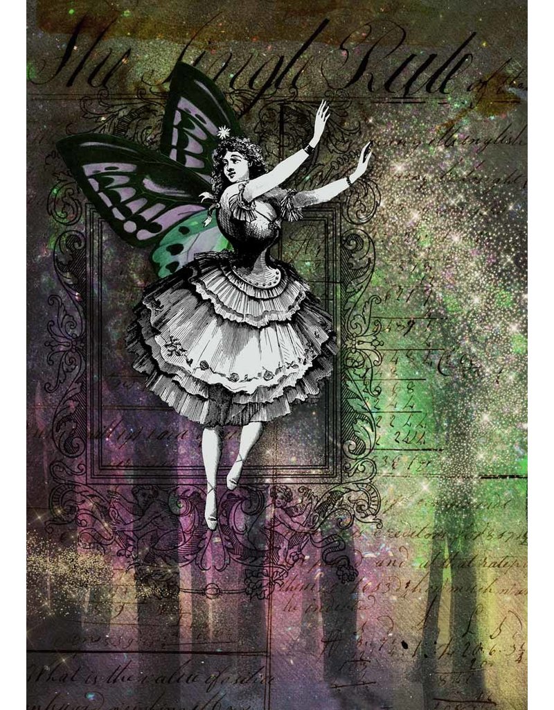 Decoupage Queen Northern Lights Fairy A4Northern Lights Fairy A4