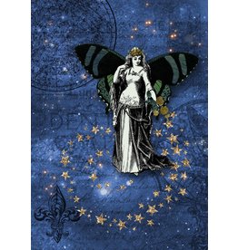 Decoupage Queen Blue Cosmic Fairy A4
