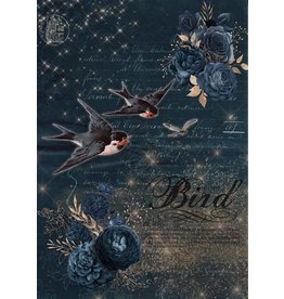 Decoupage Queen Birds in Flight A4