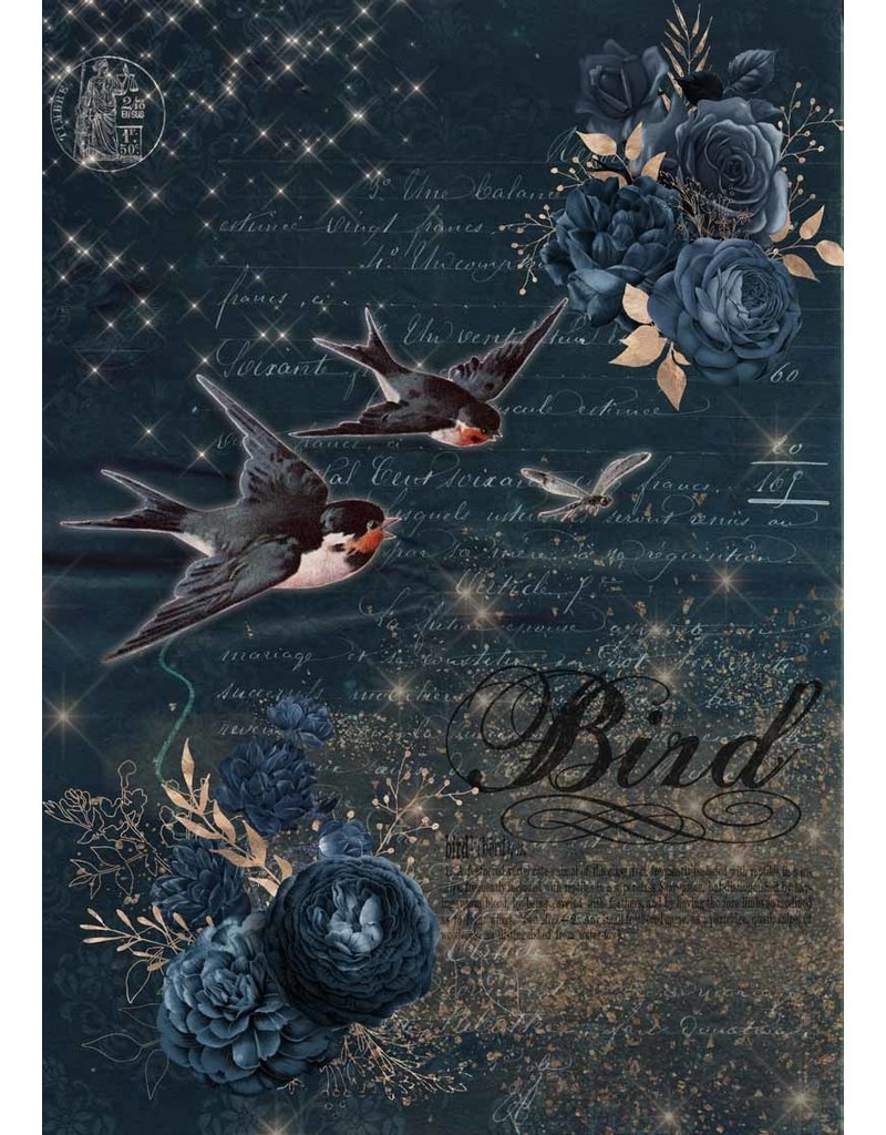 Decoupage Queen Birds in Flight A4