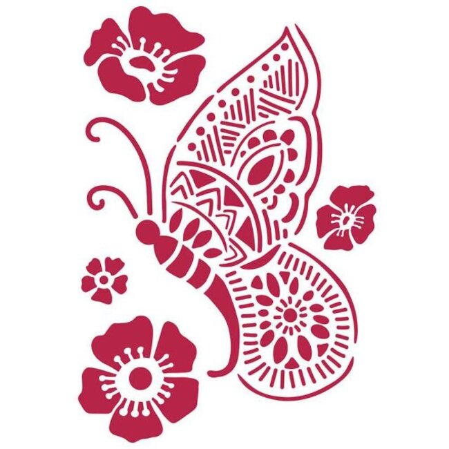 Stamperia Stencil D cm. 20x15 Butterfly