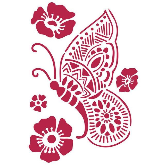 Stamperia Stencil D cm. 20x15 Butterfly