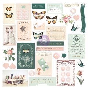 Prima Marketing My Sweet Collection Ephemera - 33 pcs w/ foil details / paper