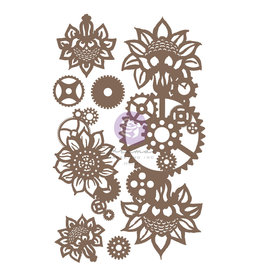 Prima Marketing Finnabair Decorative Chipboard - Machine Floral Decors  - 7 pcs / chipboard